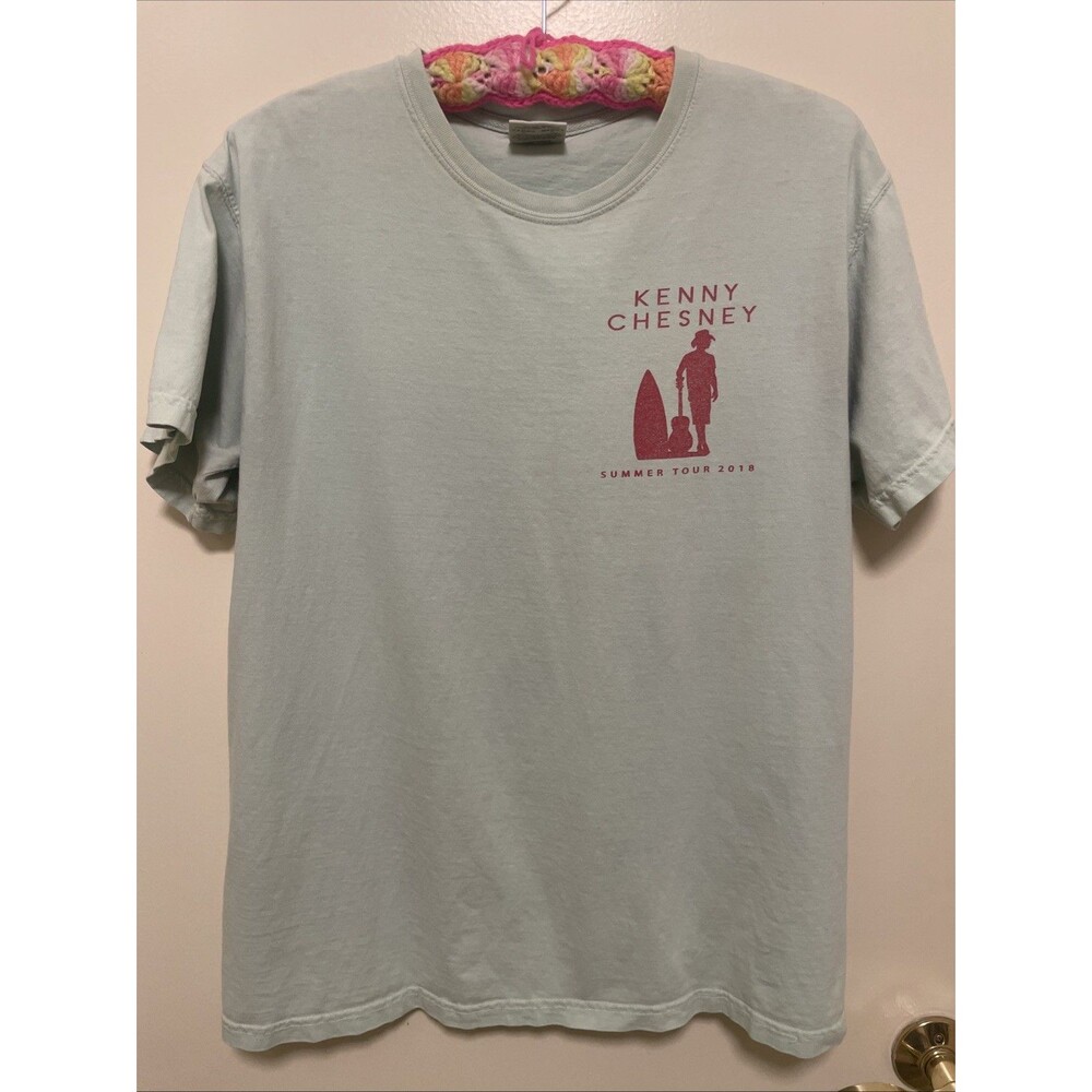 Kenny Chesney Trip Around The Sun Tour 2018 Men's Medium Light Green T Shirt